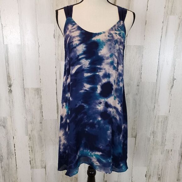 Parker Silk Tie Dye Dress Sz S - Picture 1 of 8